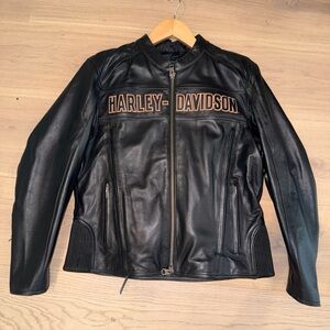Harley-Davidson Men’s Roadway Black Leather Jacket - Size XL - NWT